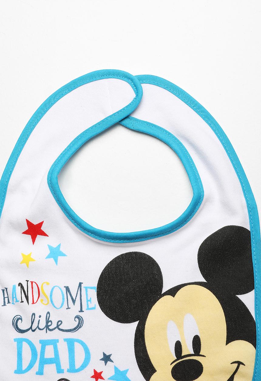 Character Baby - Mickey Mouse Jersey Bib Multi-colour