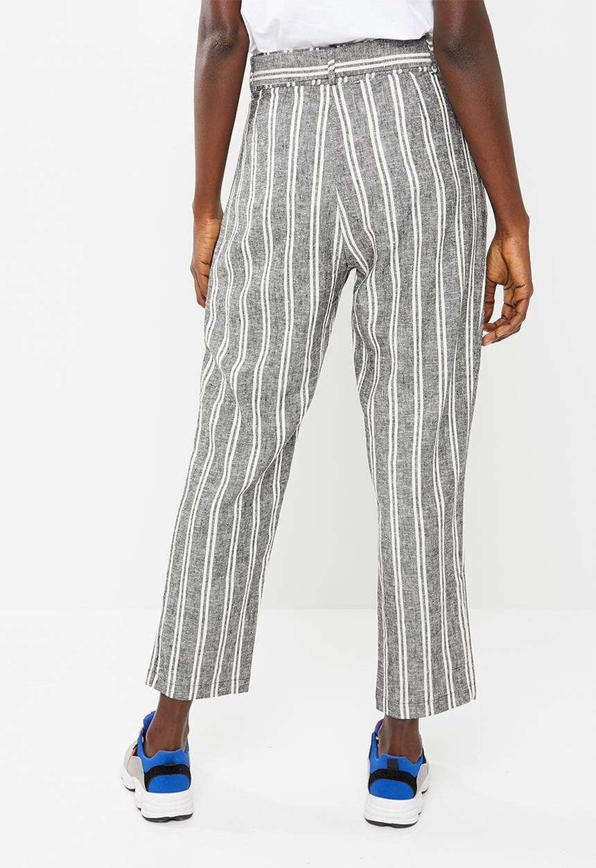 Superbalist - Linen pants- black & white