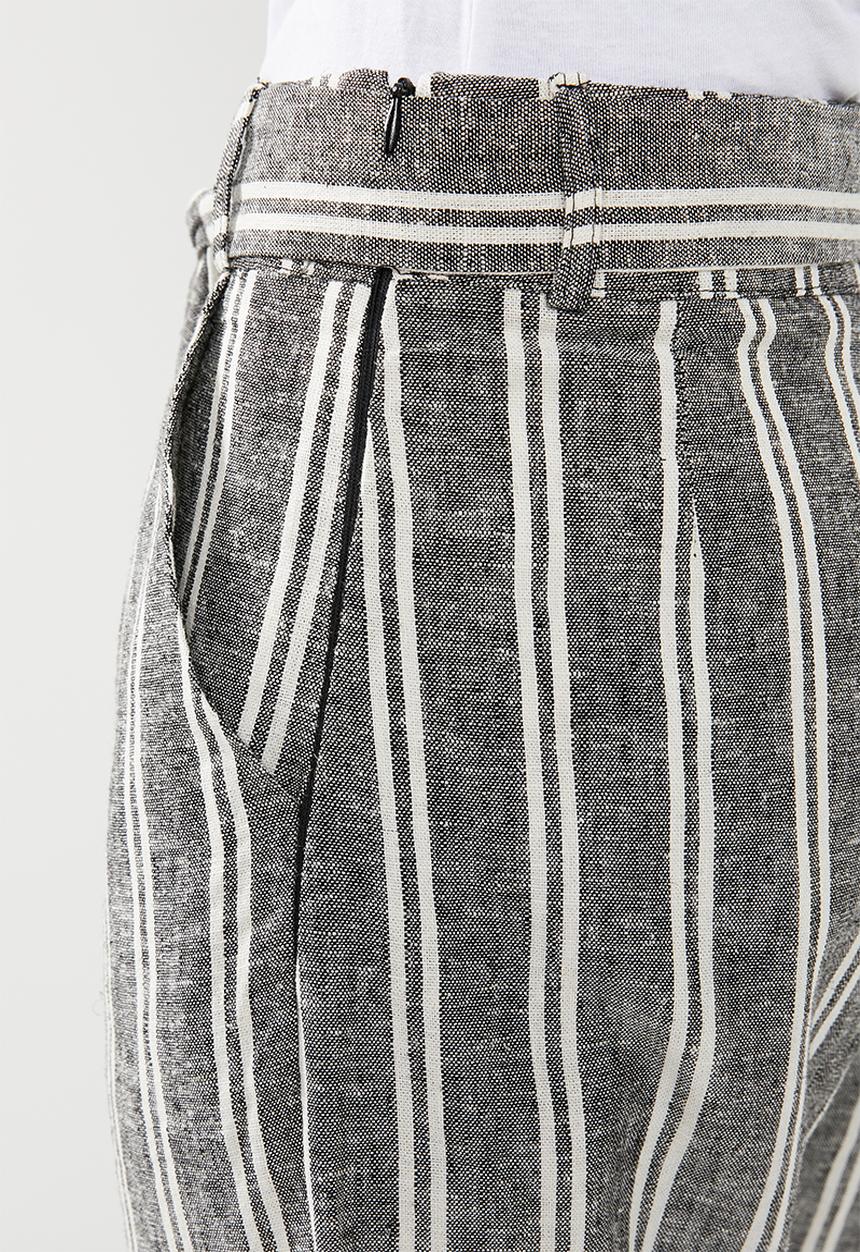 Superbalist - Linen pants- black & white