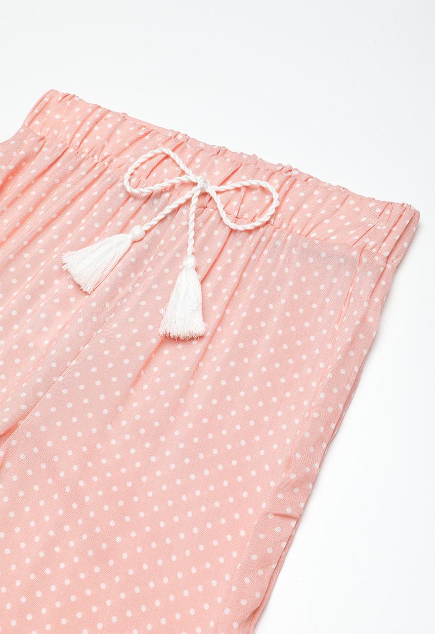 Superbalist - Kids girls harem pants - pink & white 