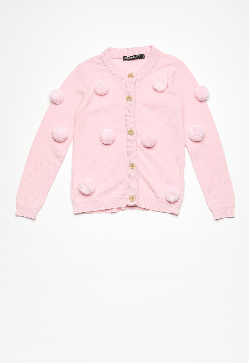 Superbalist - Pom pom cardigan - pink