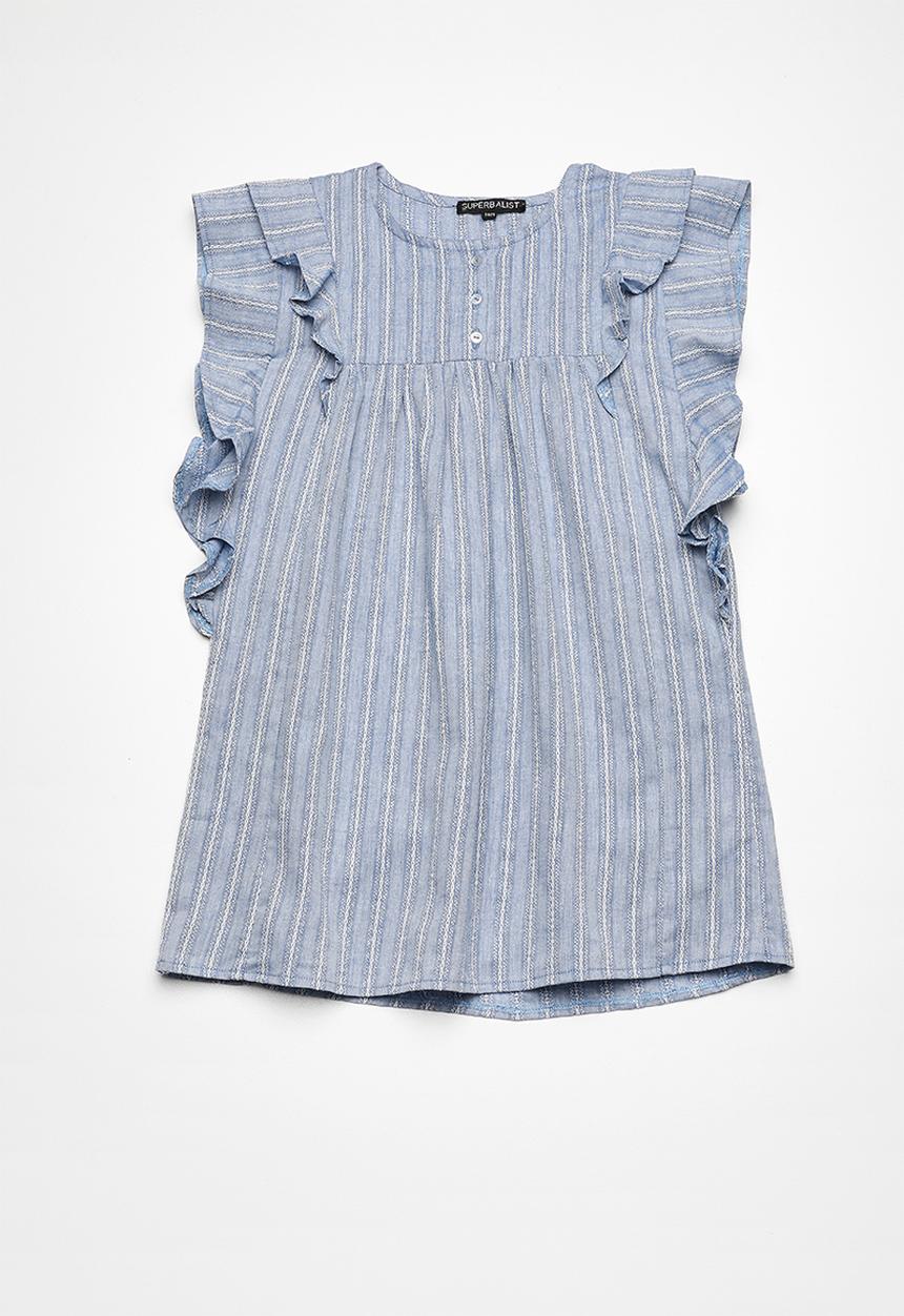 Superbalist - Butterfly sleeve dress - blue