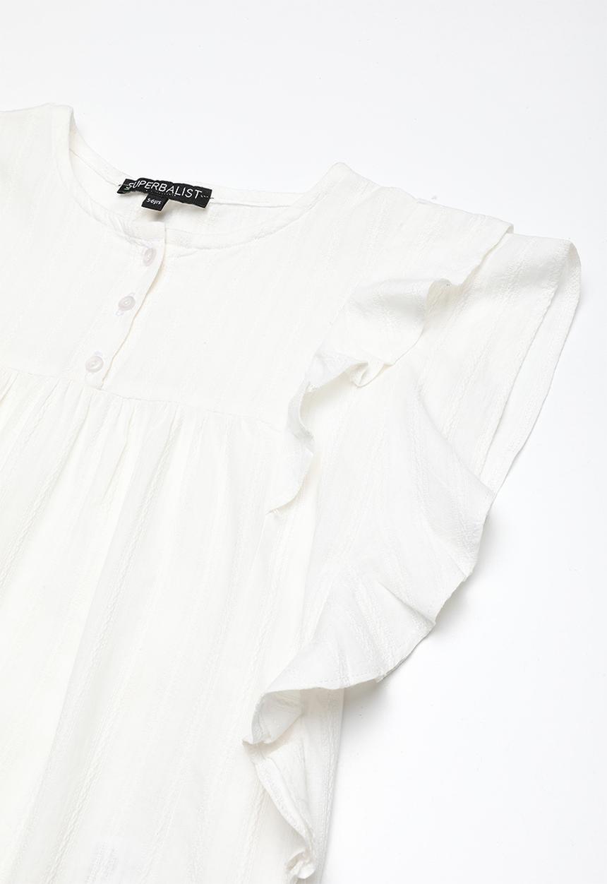 Superbalist - Butterfly sleeve dress - white