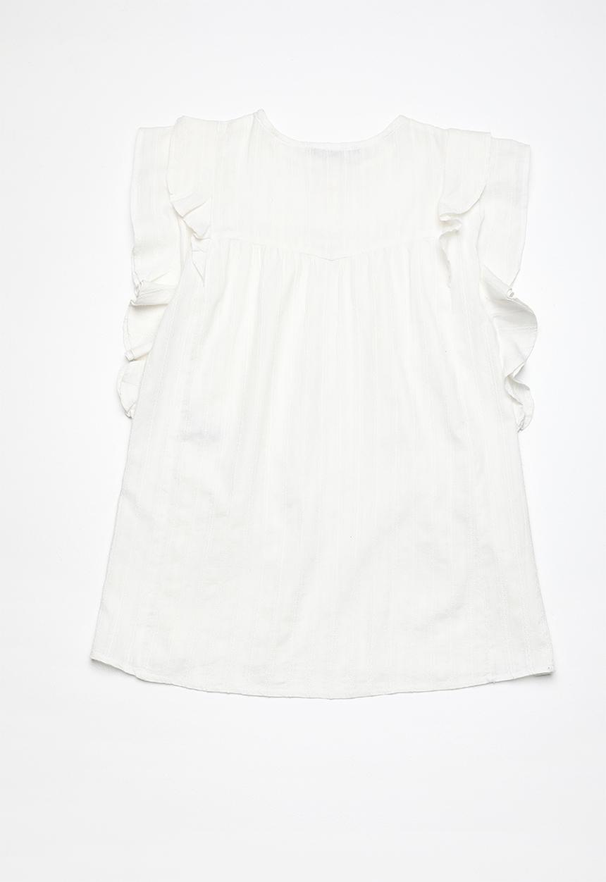 Superbalist - Butterfly sleeve dress - white