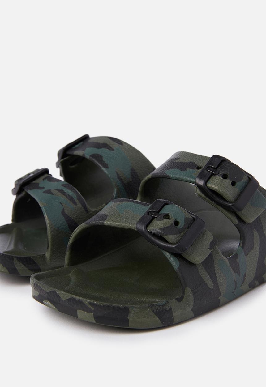 Cotton On - Twin strap slide - green