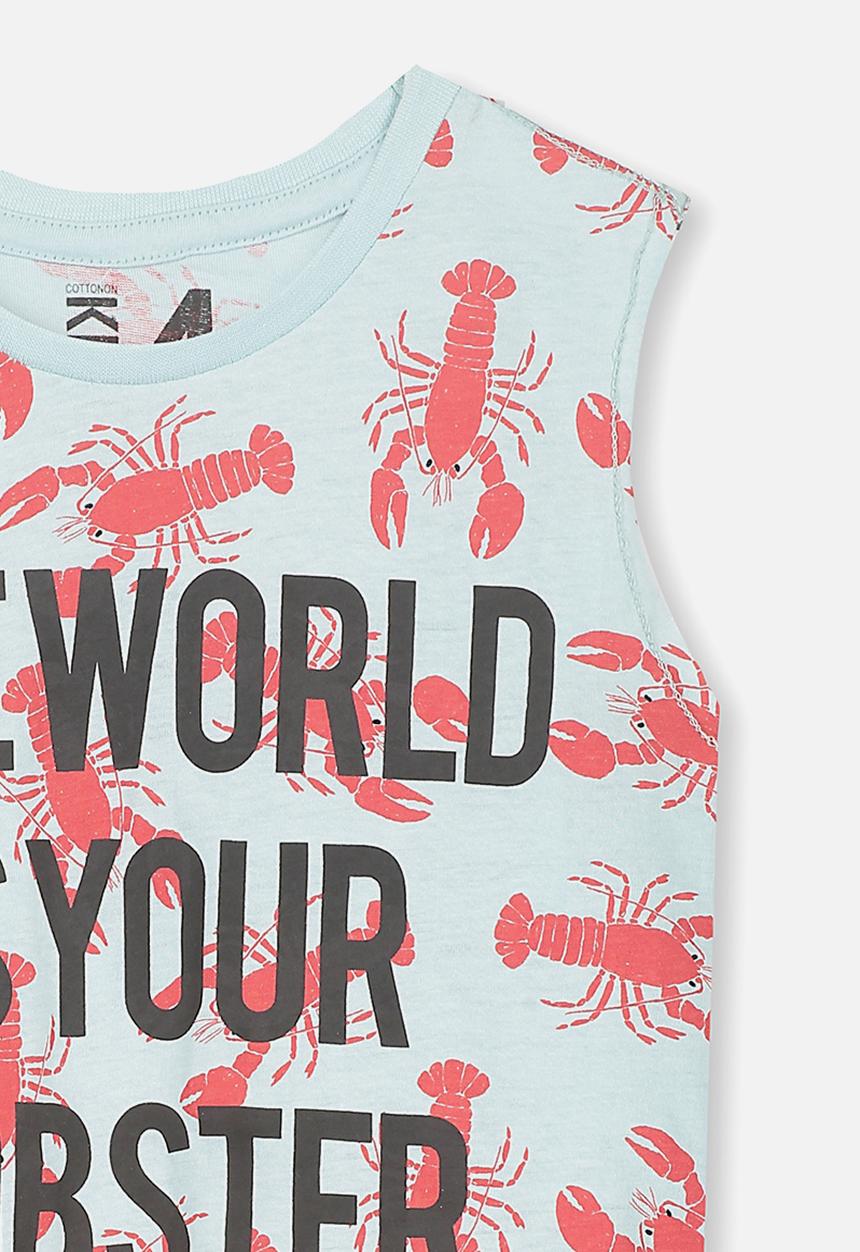 Cotton On - Orson tank - blue
