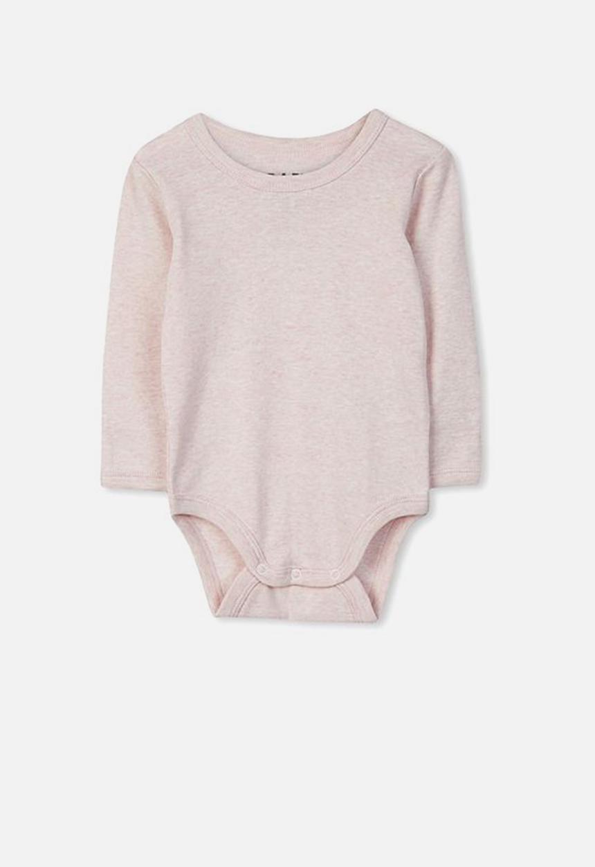 Cotton On - Long sleeve bubbysuit - pink