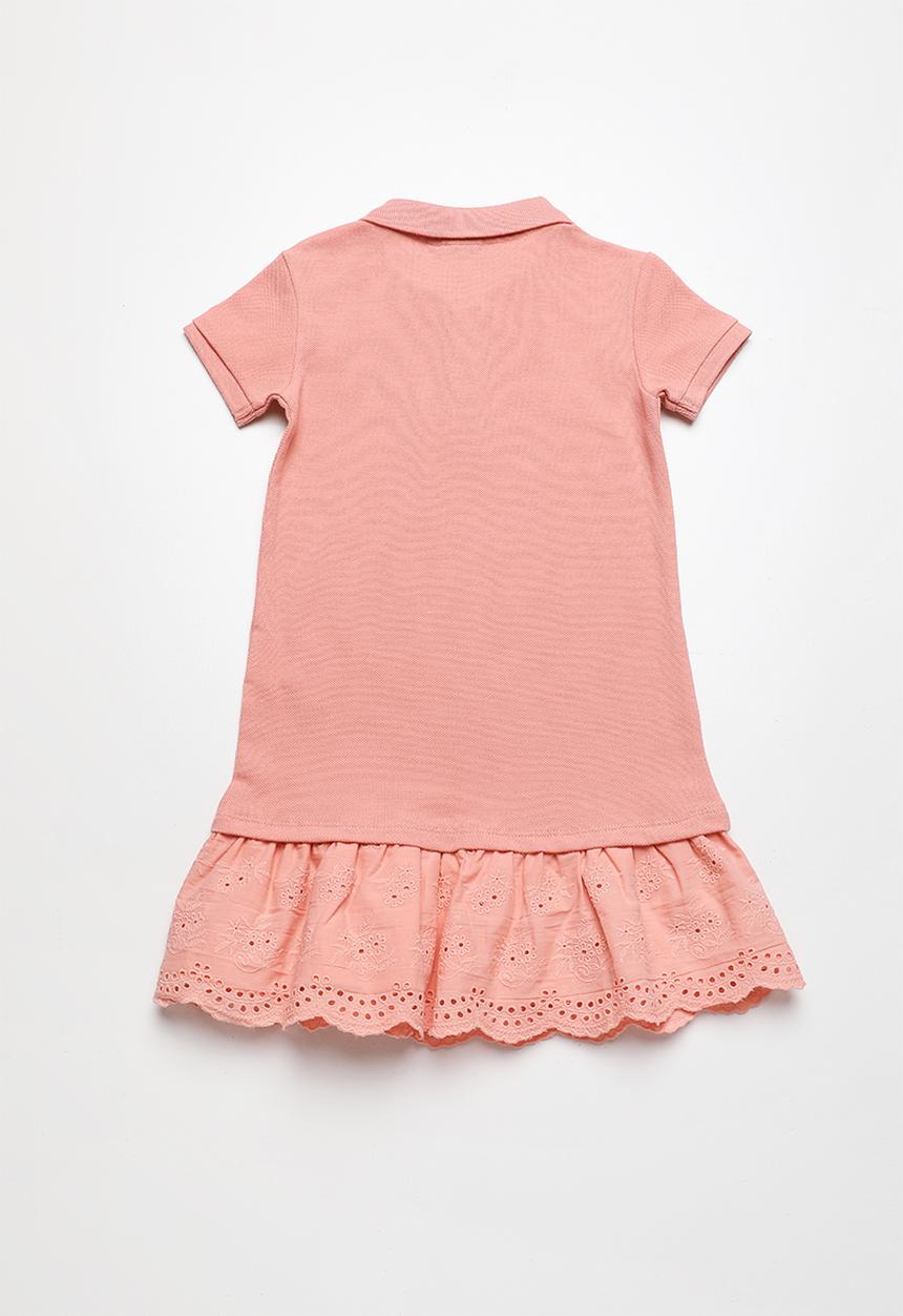 POLO - Kids Alexis frilled dress - pink
