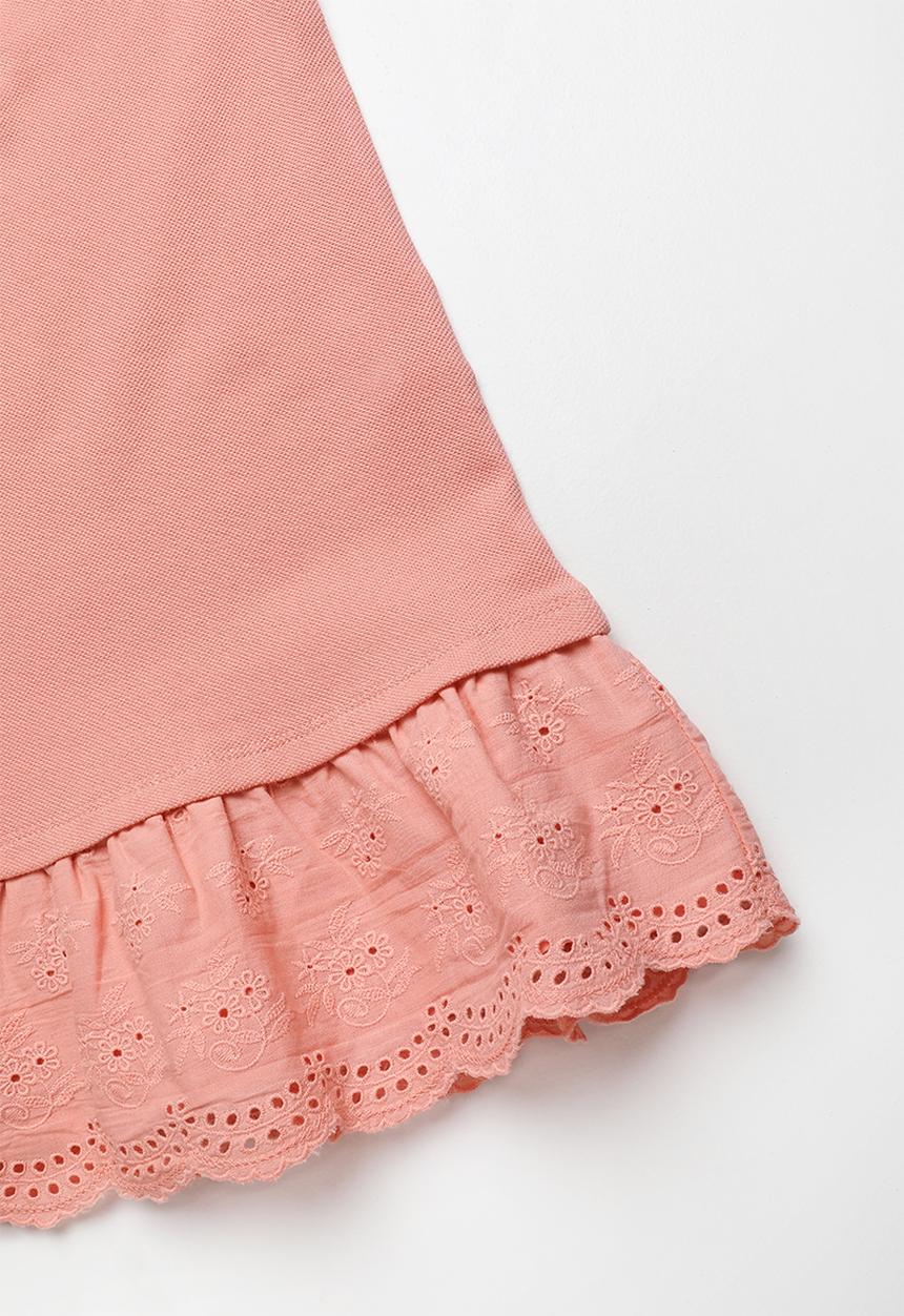 POLO - Kids Alexis frilled dress - pink