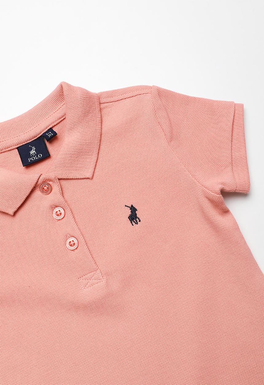 POLO - Kids Alexis frilled dress - pink