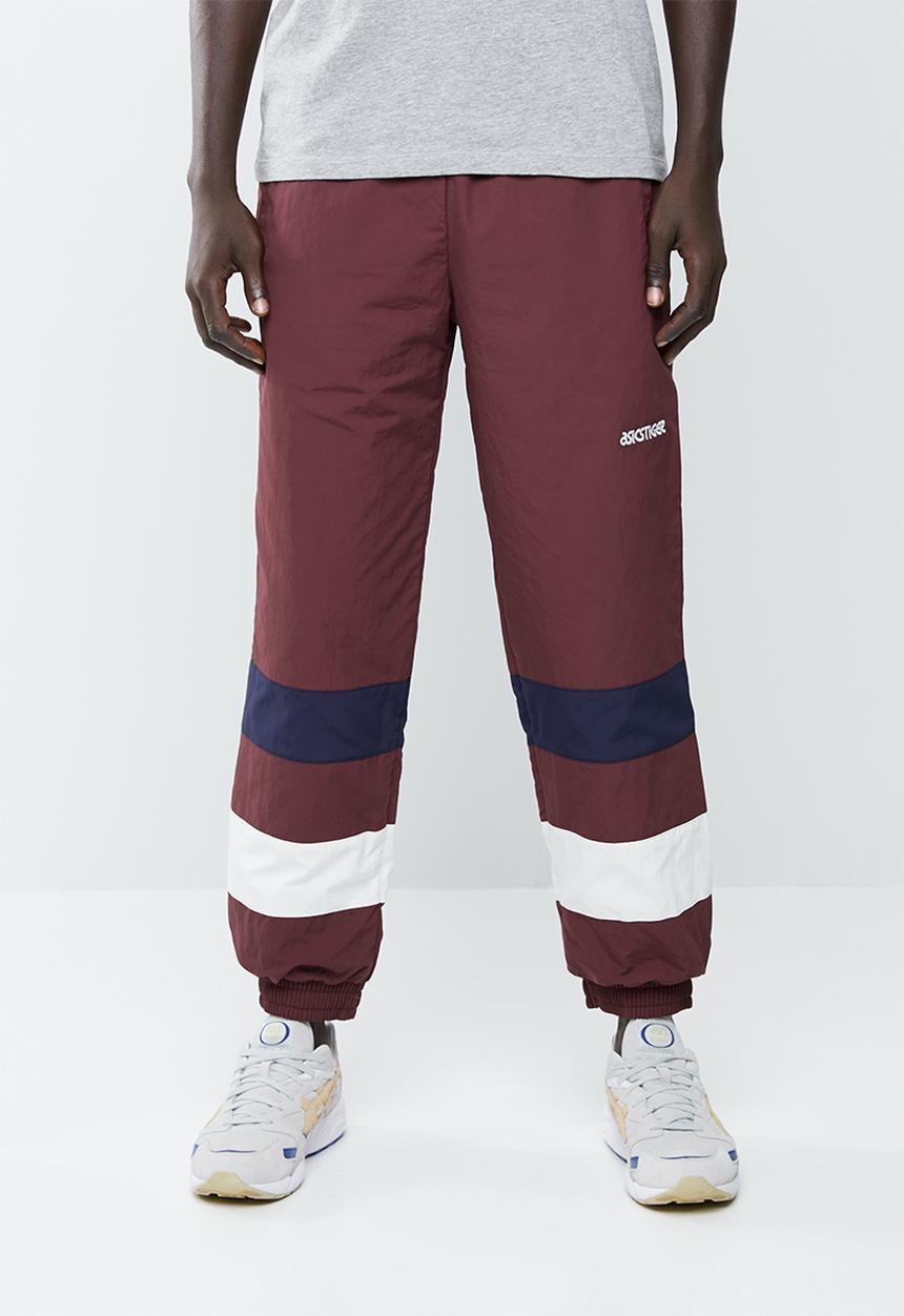 Asics Tiger - CB windbreaker pants - burgundy