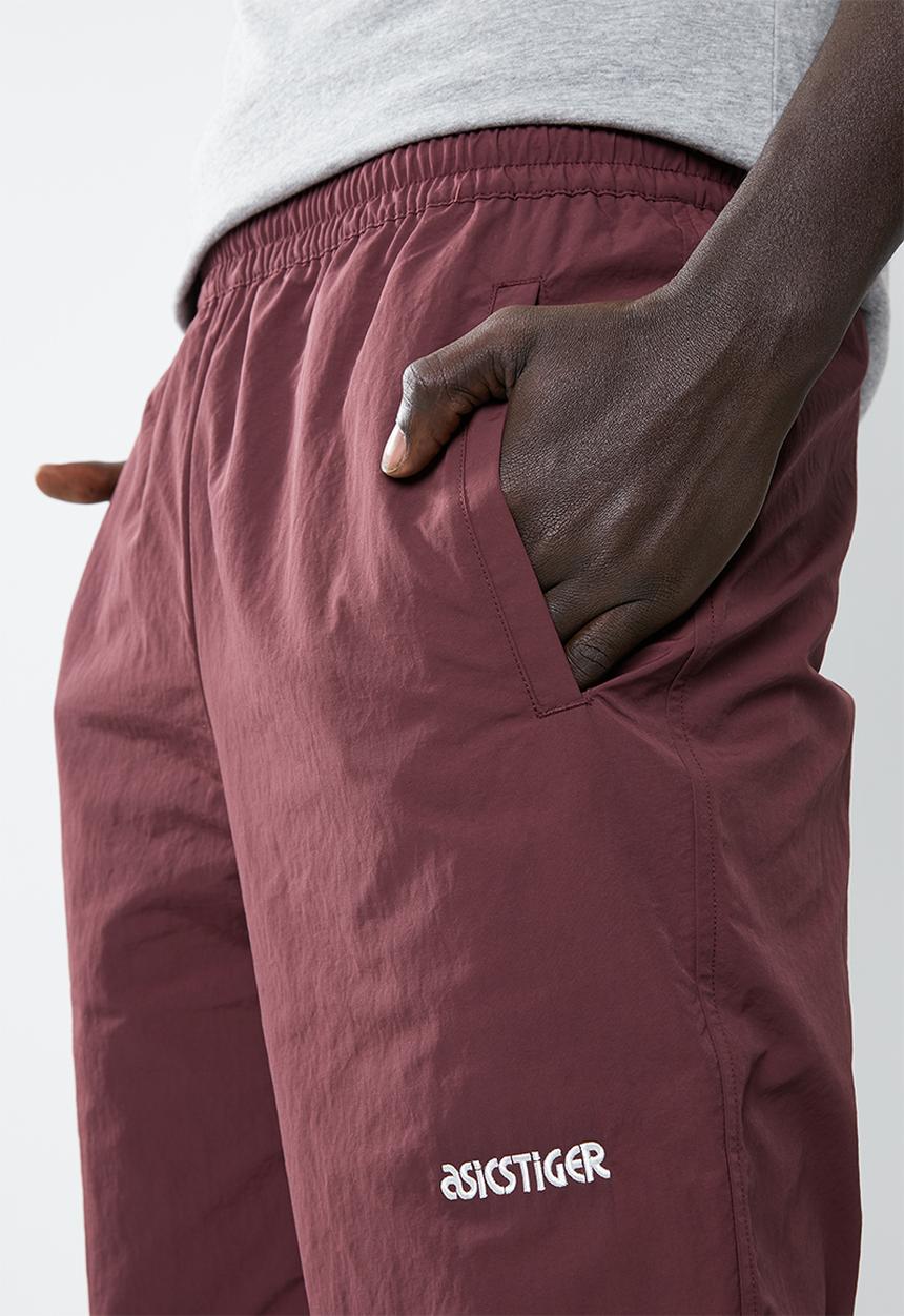 Asics Tiger - CB windbreaker pants - burgundy
