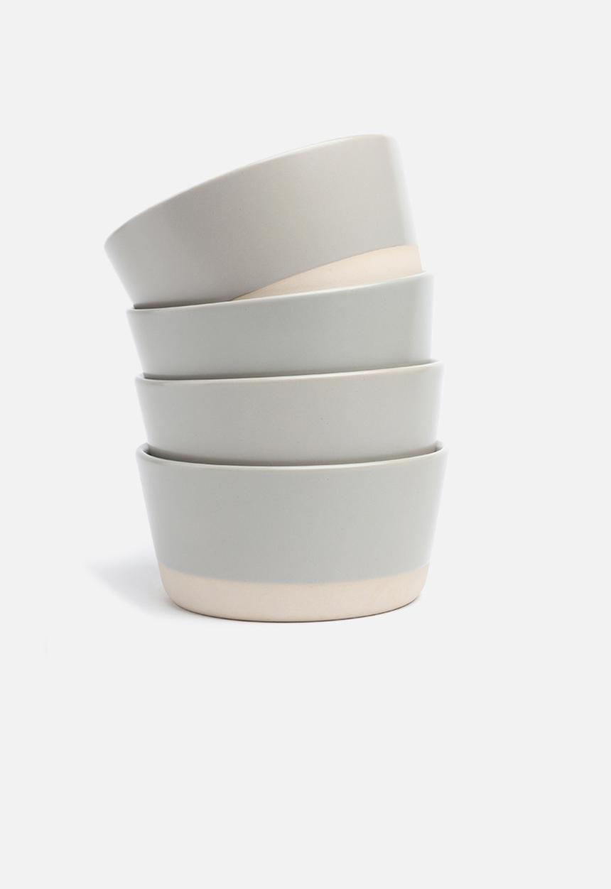 Sixth Floor - Ashen bowl set of 4 - grey
