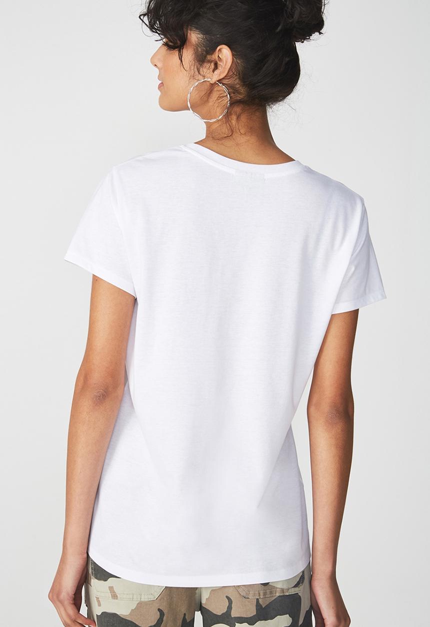 Cotton On - T bar fox graphic T-shirt -  white