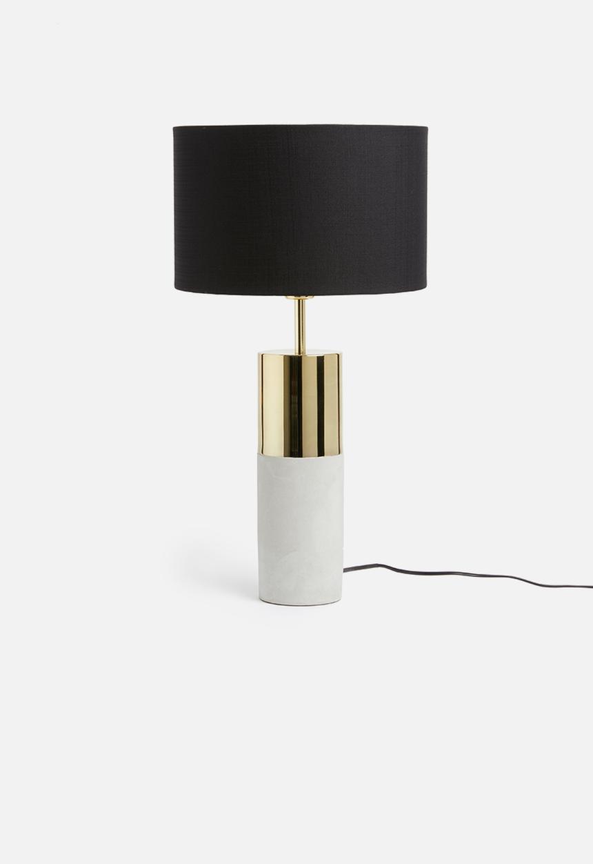 Sixth Floor - Bolu table lamp - gold&black