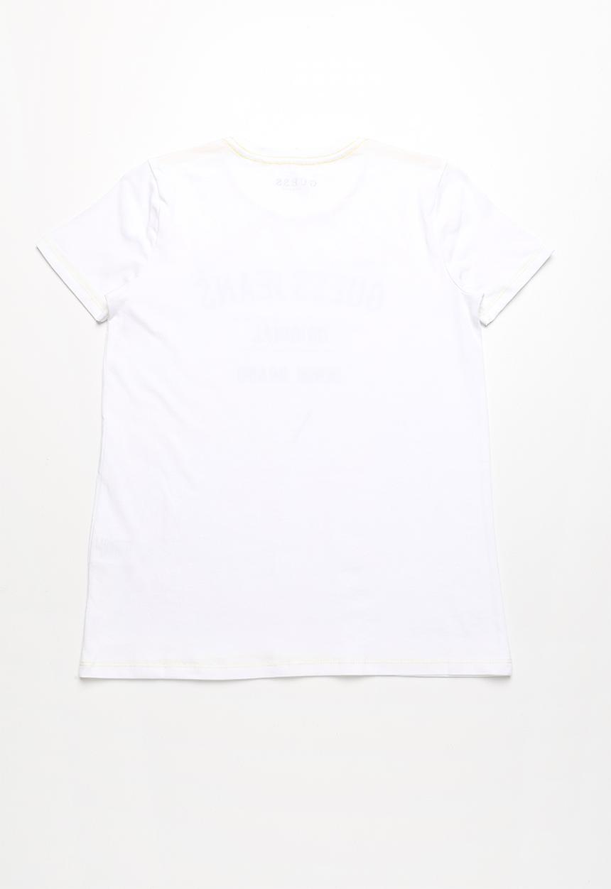 GUESS - Guess jeans original denim brand tee - white