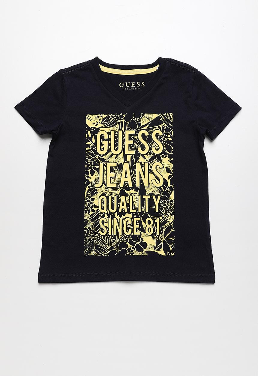 GUESS - Guess printed short sleeve tee - navy