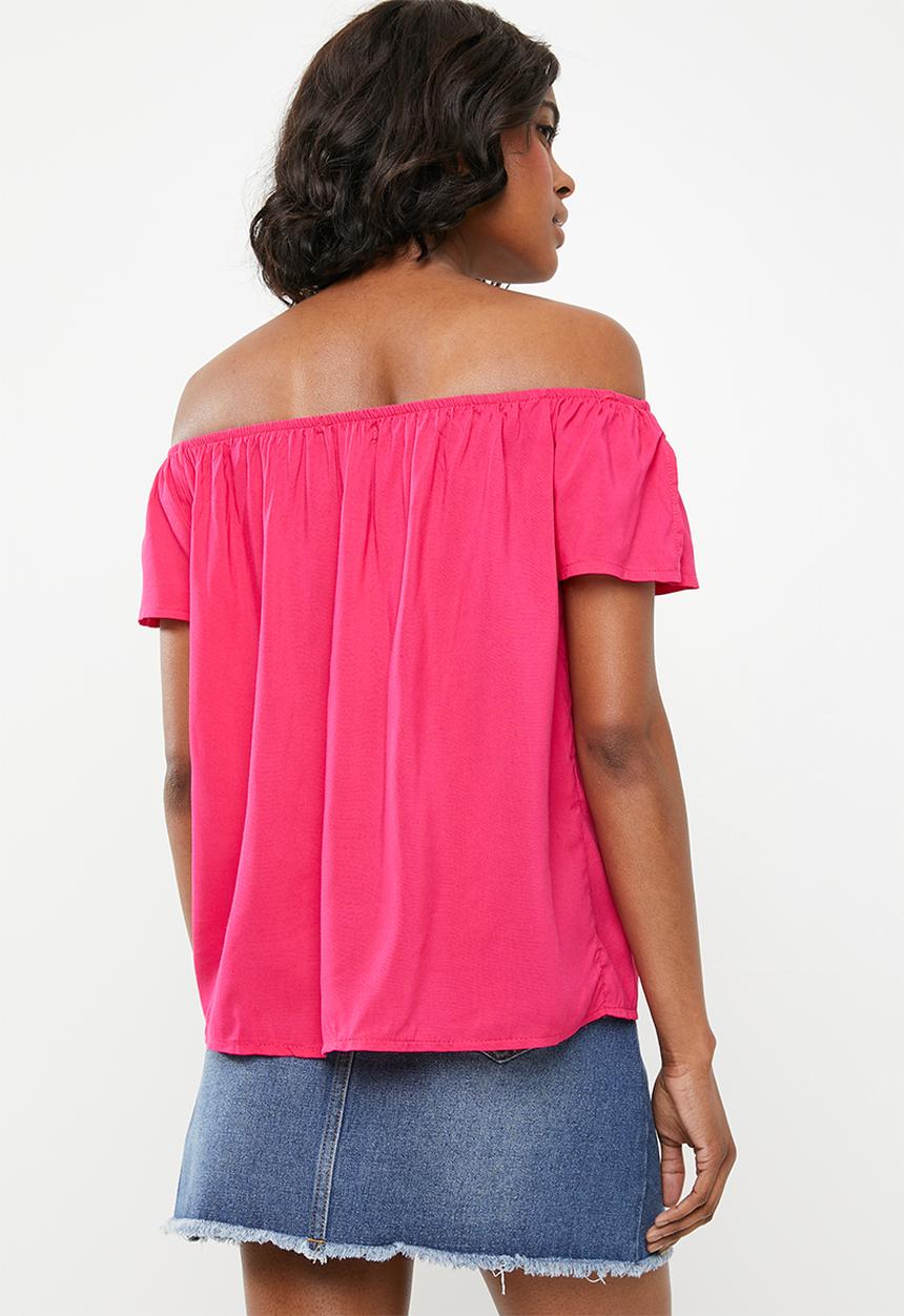 STYLE REPUBLIC - Bardot top - pink
