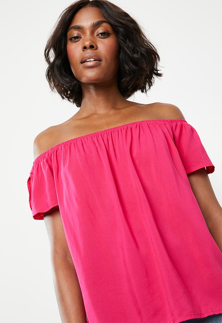 STYLE REPUBLIC - Bardot top - pink
