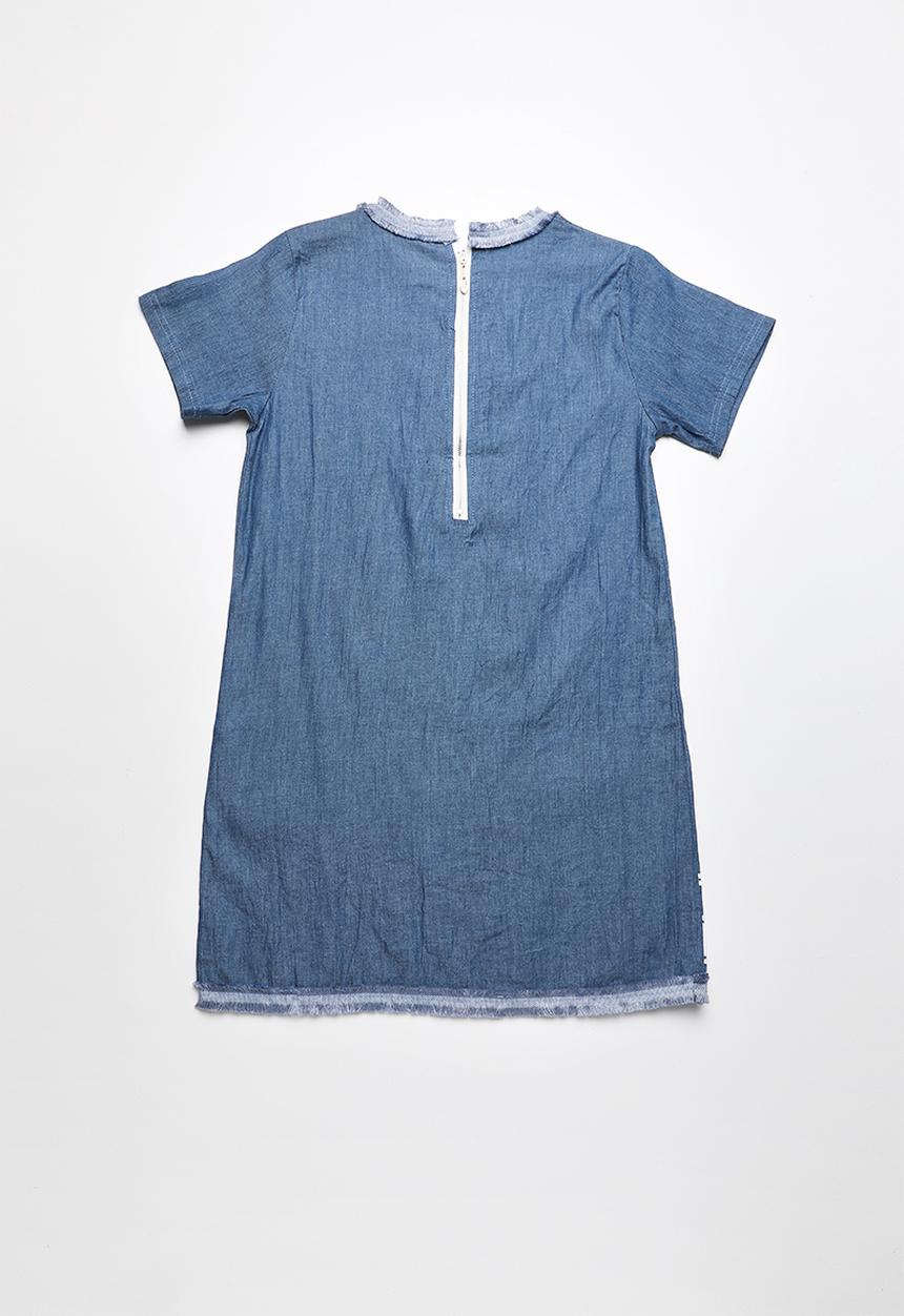 Pop Candy - Printed tee dress - blue