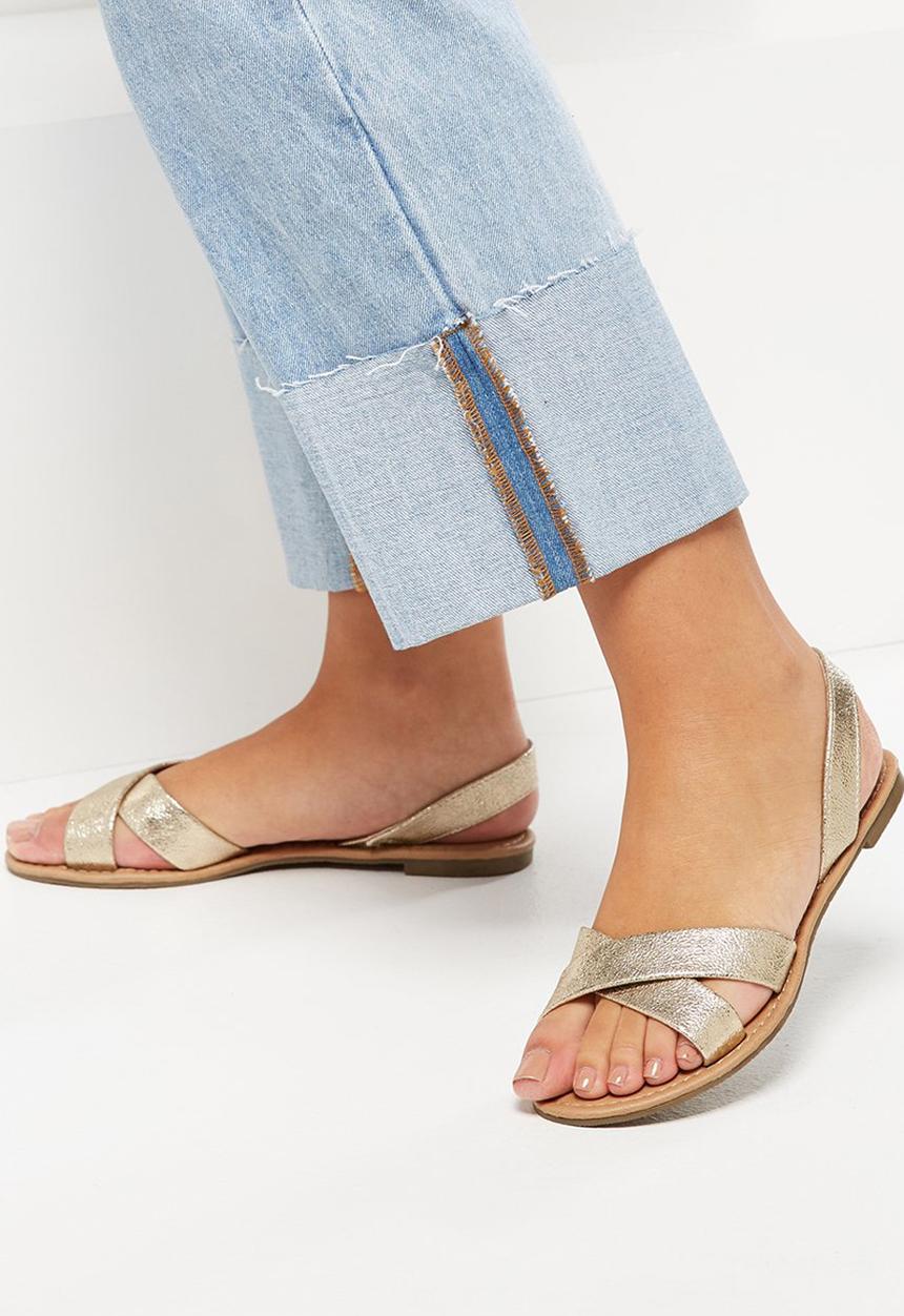 Cotton On - Everyday banting crossover sandal - gold
