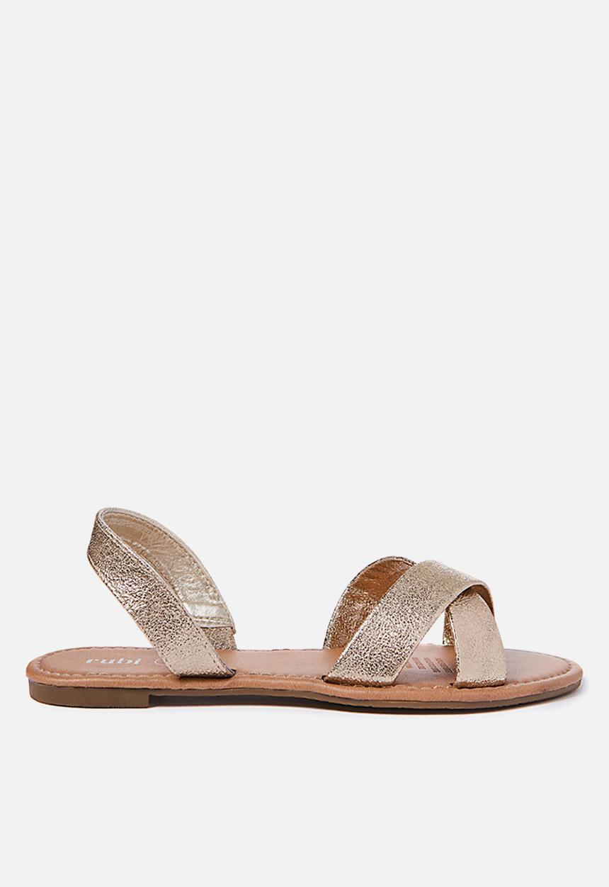 Cotton On - Everyday banting crossover sandal - gold