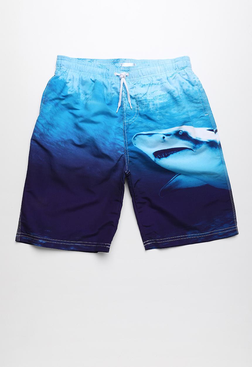 Pop Candy - Shark boardshorts - blue