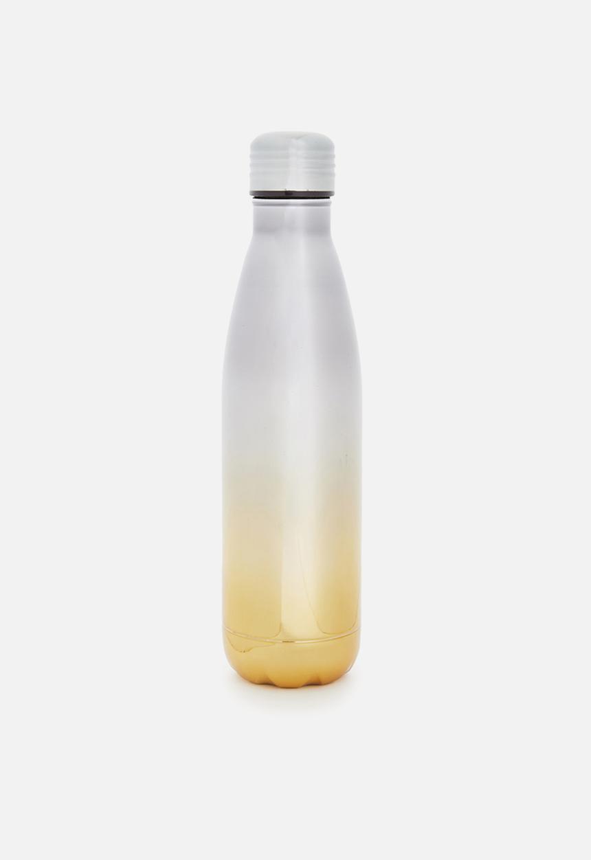 Typo - Metal drink bottle - gold & silver 