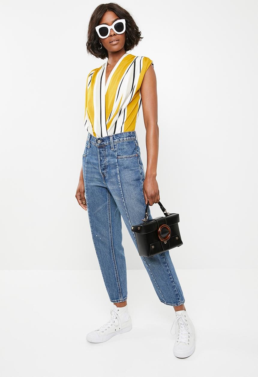 STYLE REPUBLIC - Wrap bodysuit - yellow