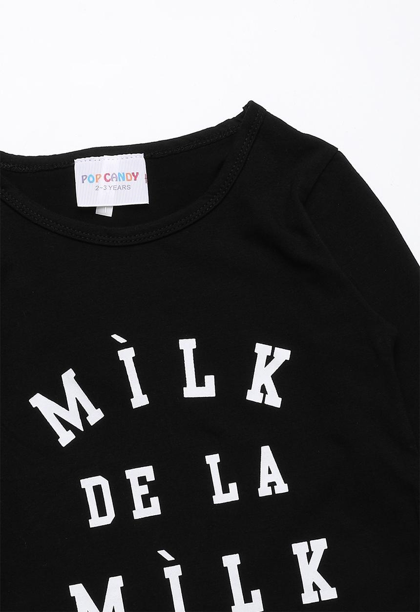 Pop Candy - Printed long sleeve tee - black & white