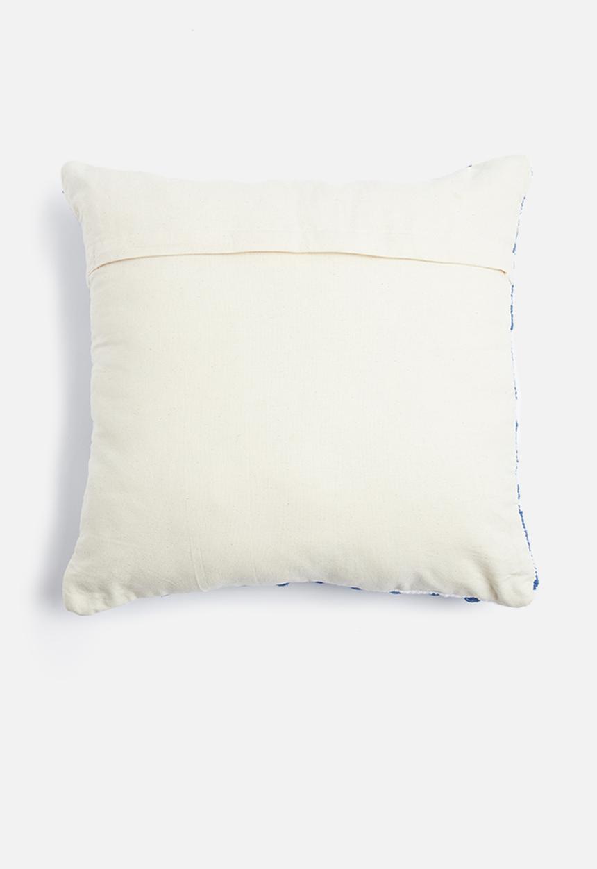 Sixth Floor - Erik woven cushion cover - blue