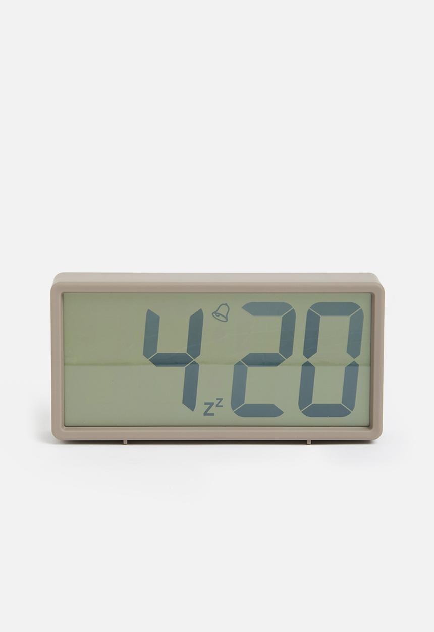 Present Time - Coy alarm clock - rubberized grey