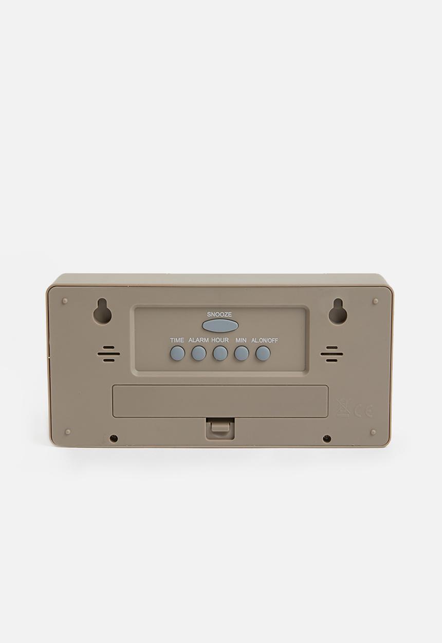 Present Time - Coy alarm clock - rubberized grey