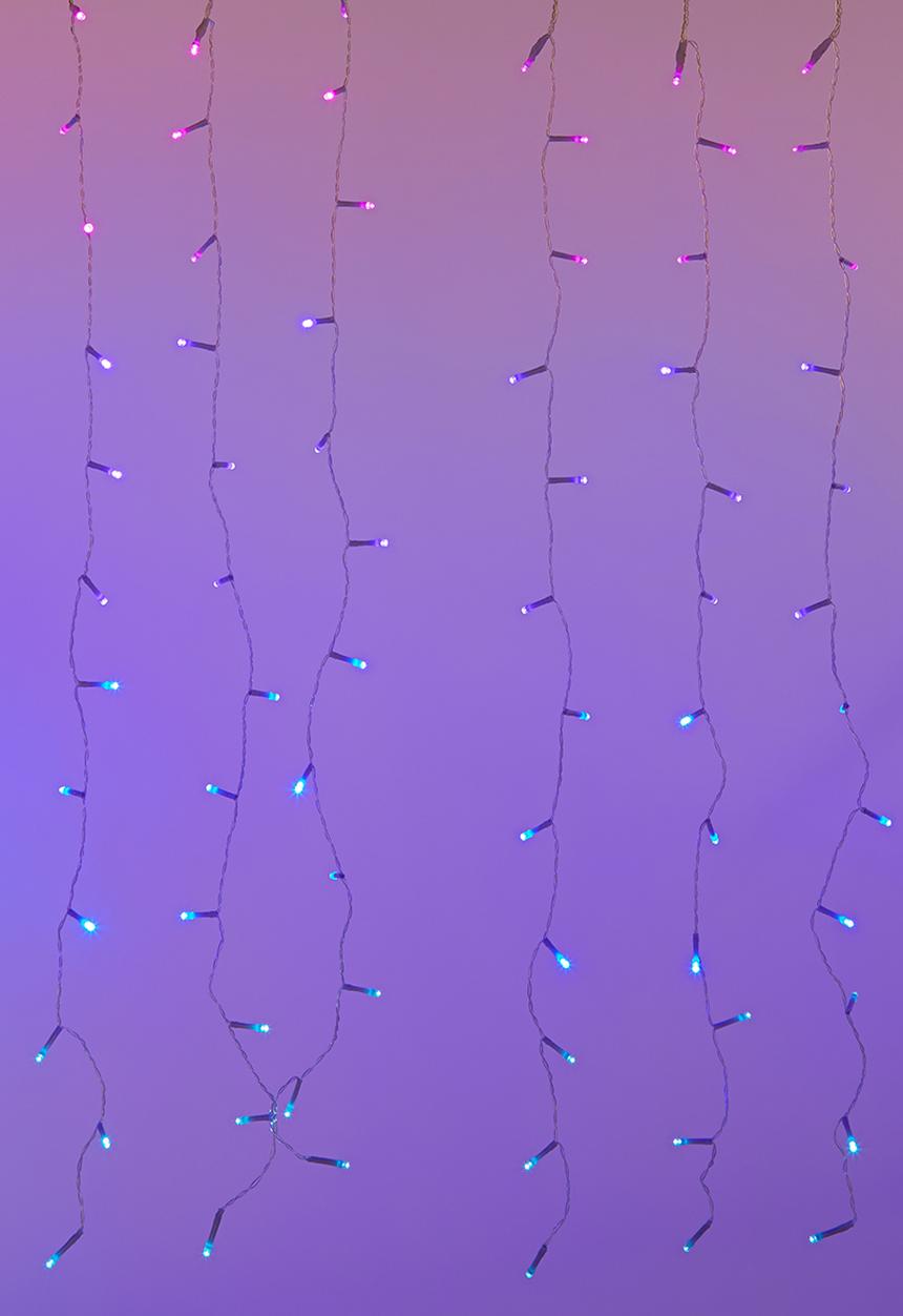 Typo - Cascading lights - purple ombre