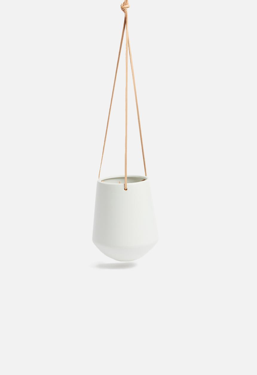 Present Time - Skittle hanging pot ceramic - matte white