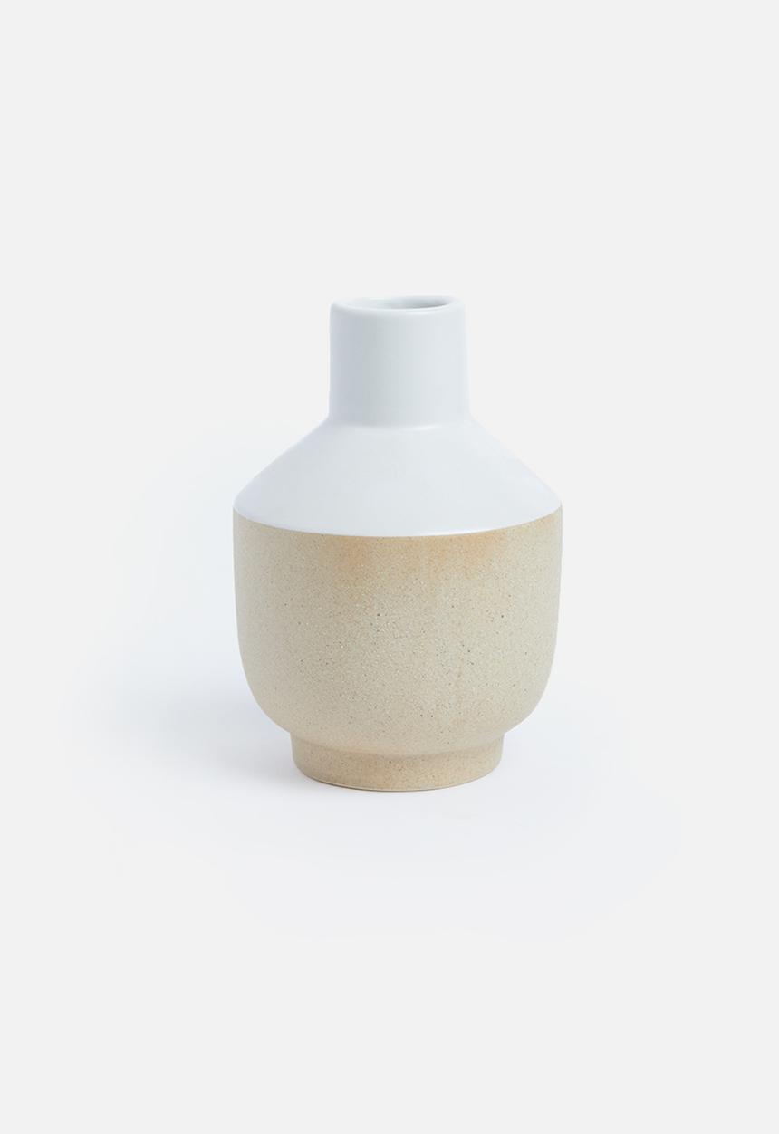 Present Time - Crude pottery vase - ceramic small