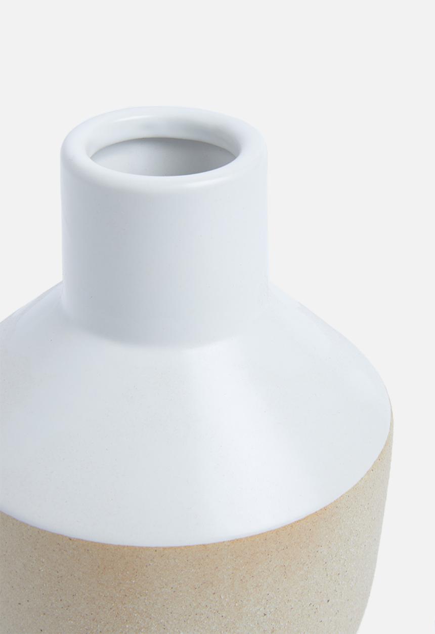 Present Time - Crude pottery vase - ceramic small