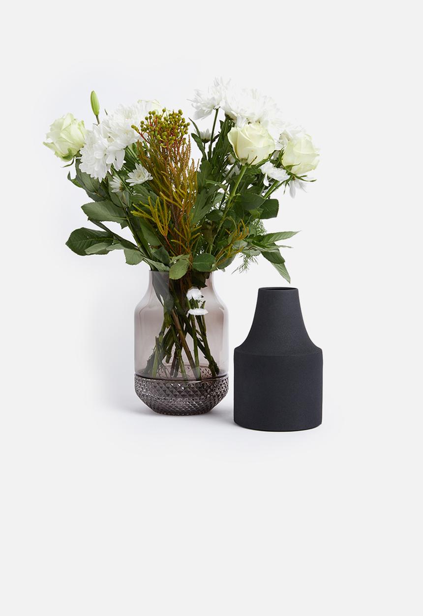 Present Time - Gem vase glass - dark grey