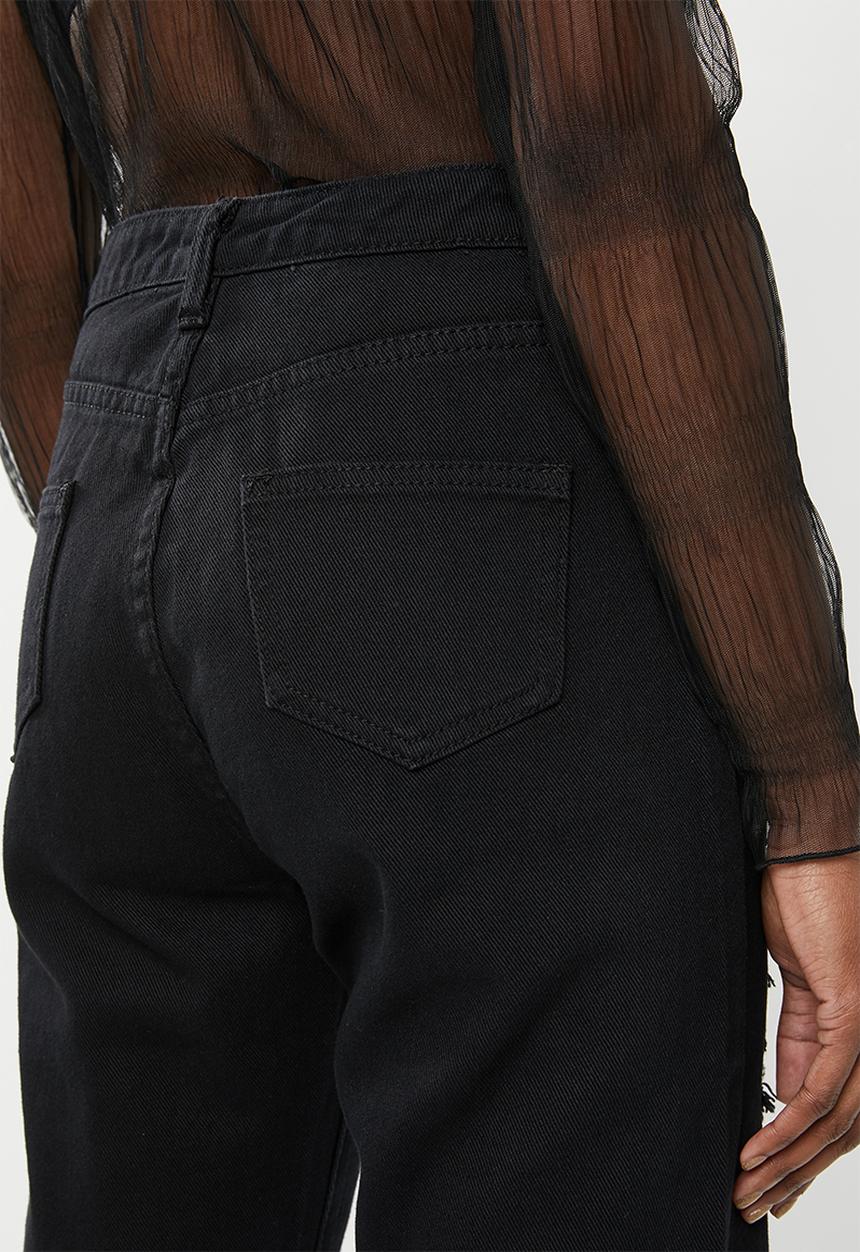 STYLE REPUBLIC - Longline denim shorts-black