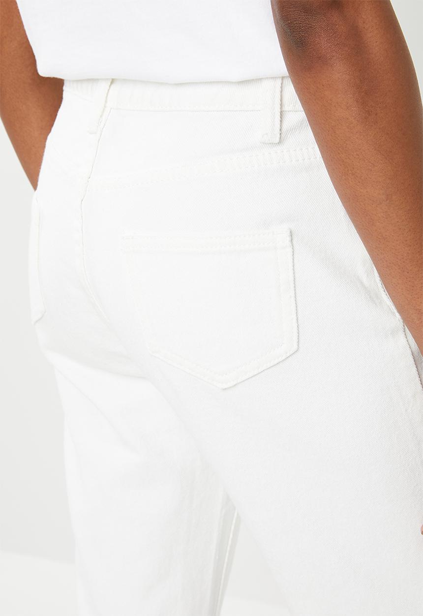 STYLE REPUBLIC - Longline denim shorts - white