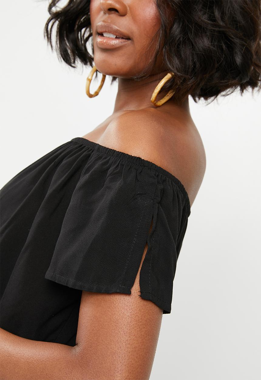 STYLE REPUBLIC - Bardot top - black