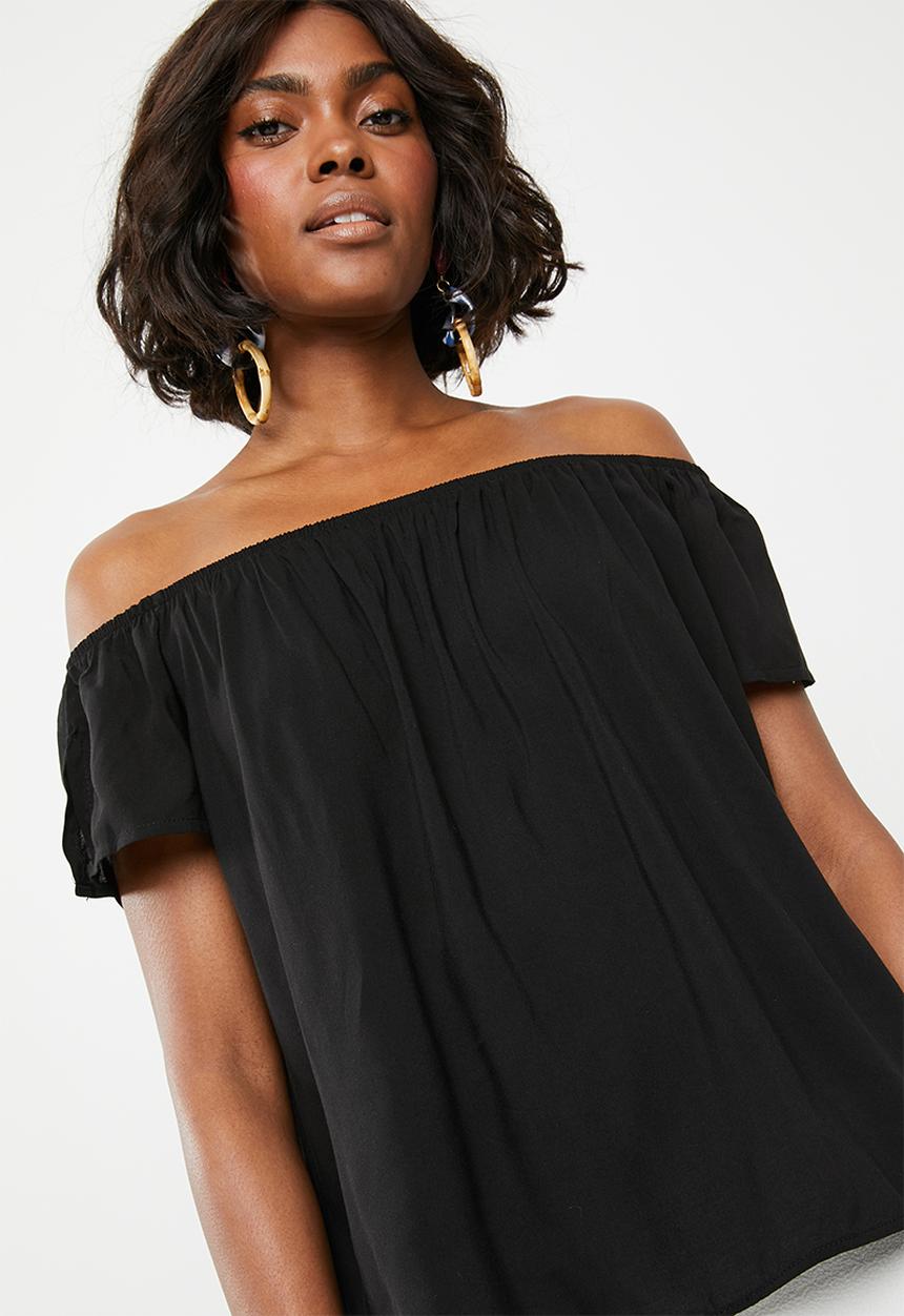 STYLE REPUBLIC - Bardot top - black
