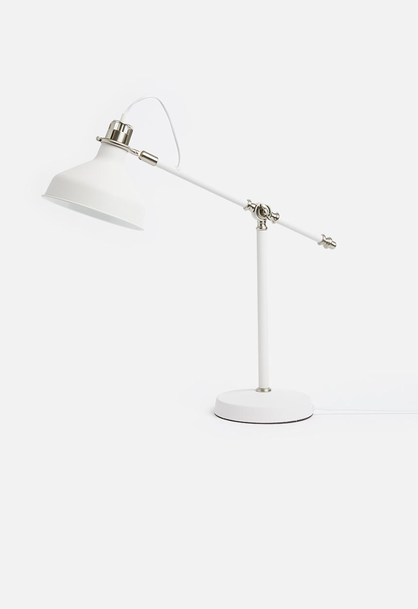 Present Time - Copious desk lamp - metal white