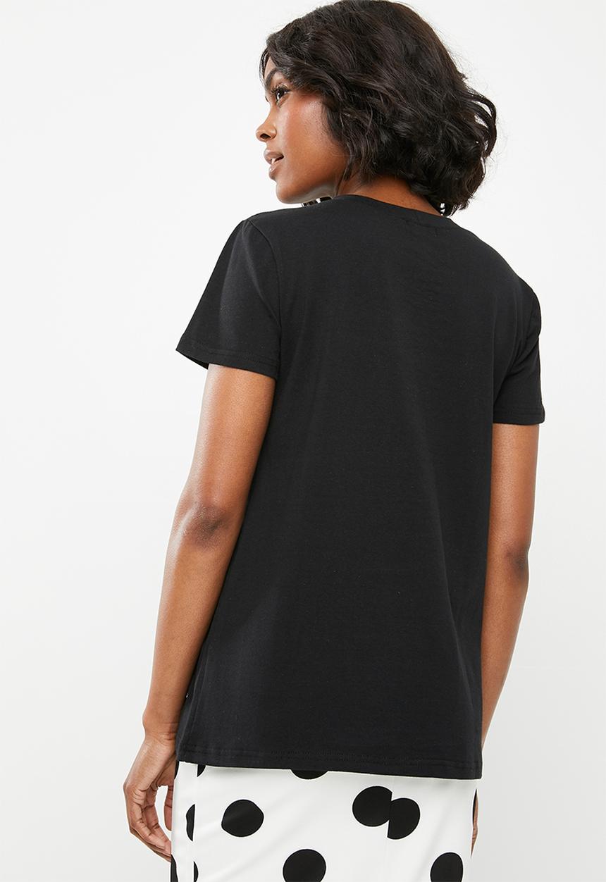STYLE REPUBLIC - Nothing to wear t-shirt - black