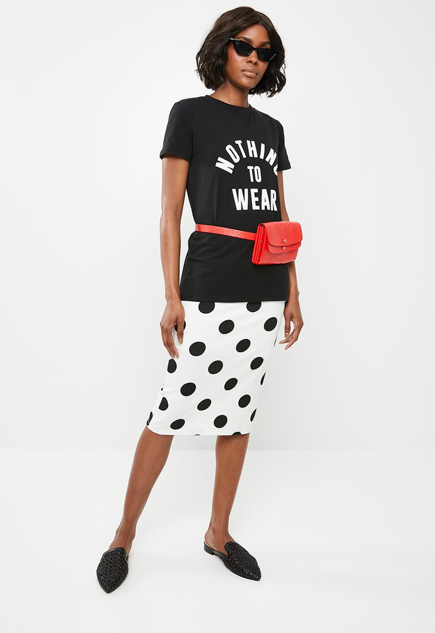 STYLE REPUBLIC - Nothing to wear t-shirt - black