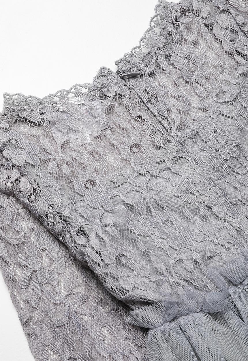 Pop Candy - Lace dress - grey