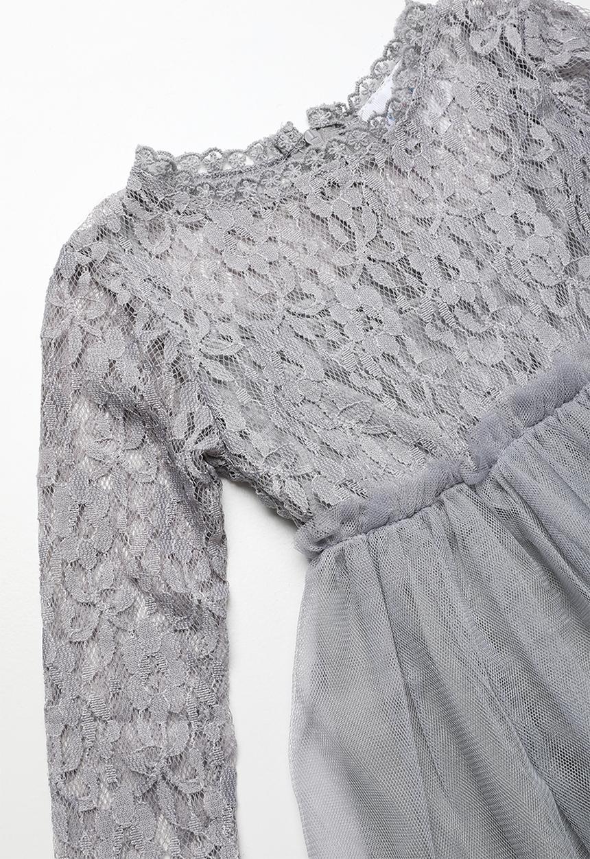 Pop Candy - Lace dress - grey