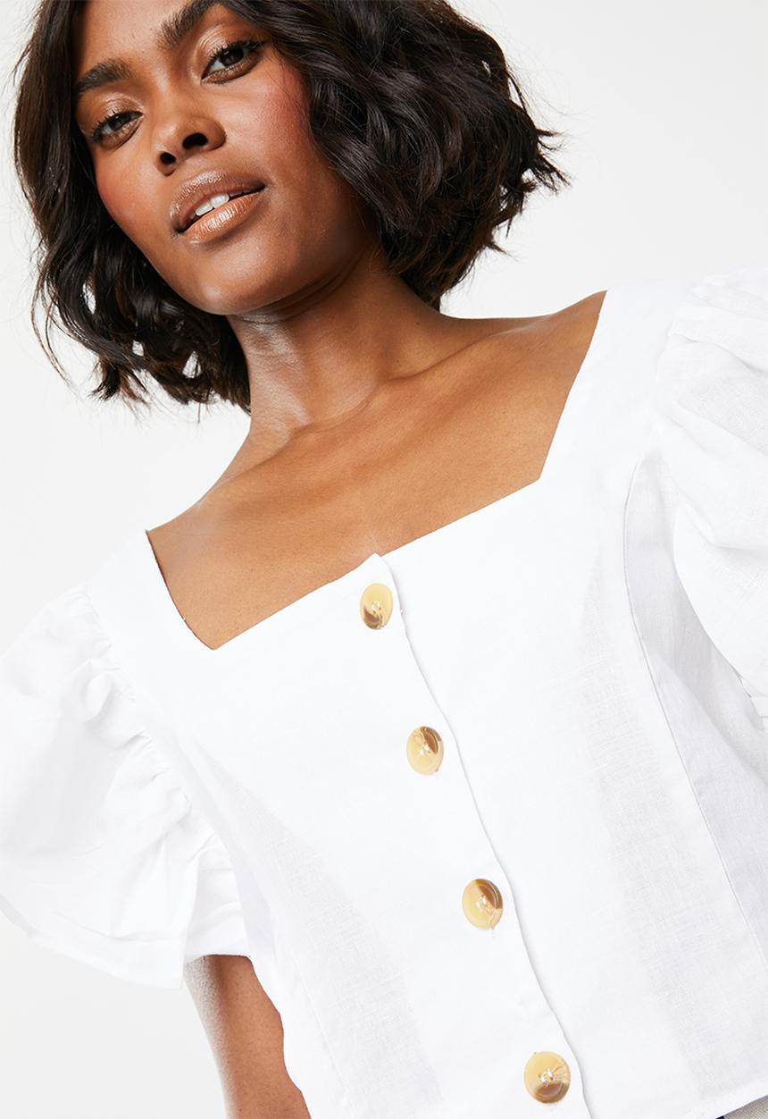 STYLE REPUBLIC - Front button blouse - white