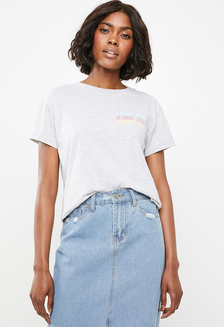 Superbalist - Venice tee - grey 