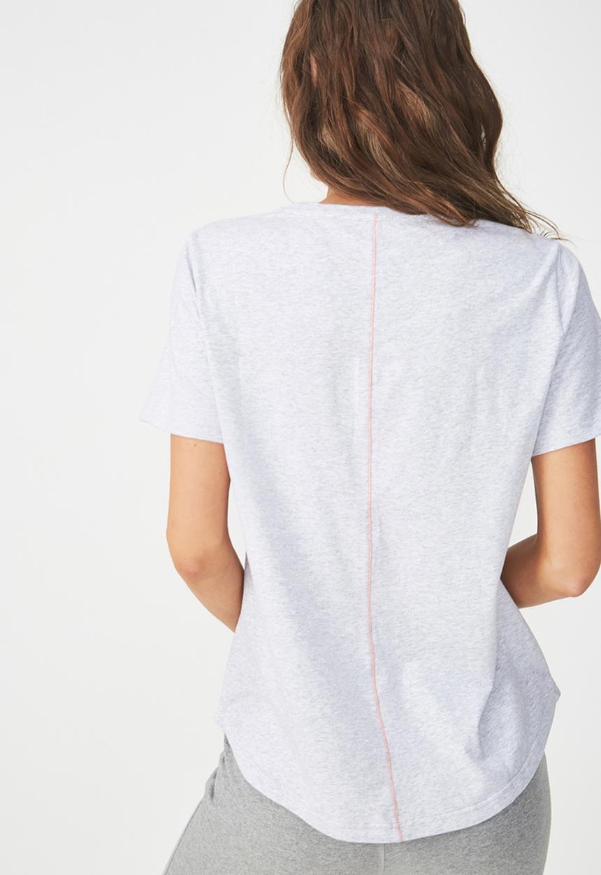 Cotton On - Jersey scoop T-shirt - grey 